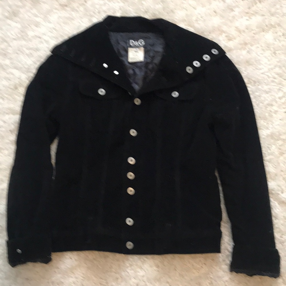 D&G black corduroy jacket